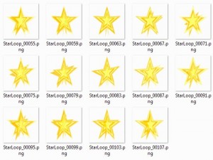 2d animated stars 3D 模型