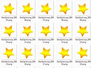 2d animated stars 3D 模型