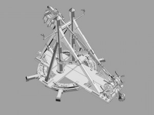 medievil trebuchet Modèle 3D