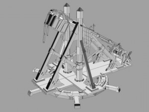 medievil trebuchet Modèle 3D