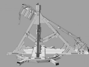 medievil trebuchet Modèle 3D