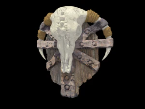 fantasy orcish shield 3D Model