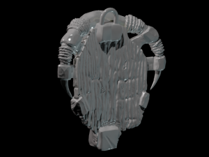 fantasy orcish shield 3D-Modell