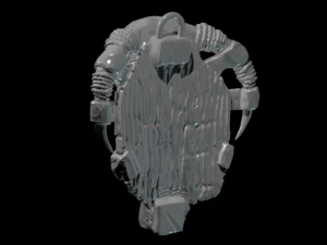 fantasy orcish shield 3D Model