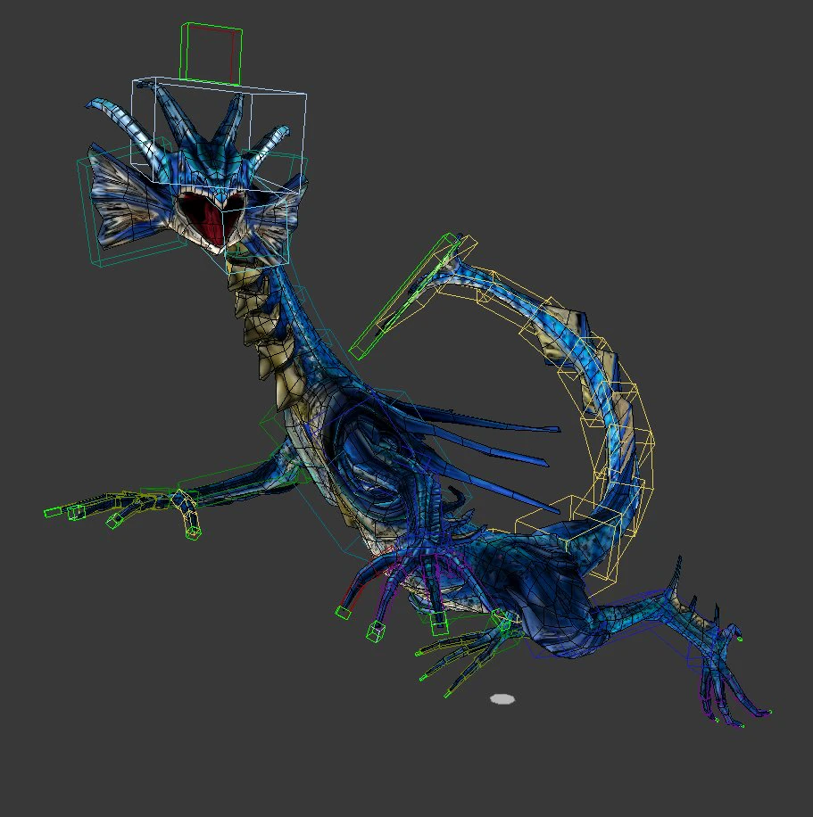toon water dragon 3D Model .c4d .max .obj .3ds .fbx .stl .blend
