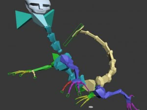 toon water dragon 3D Model