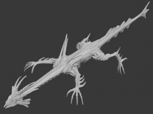 toon water dragon 3D Model