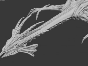 toon water dragon 3D Model