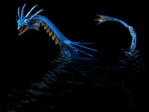 toon water dragon 3D Model