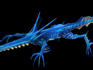 toon water dragon 3D 模型