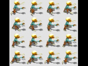 2d toon skeleton 3D 模型