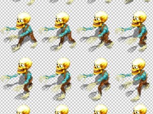 2d toon skeleton 3D 模型