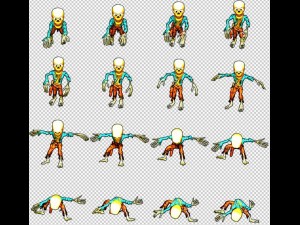 2d toon skeleton 3D 模型