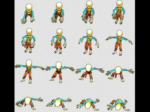 2d toon skeleton 3D Model