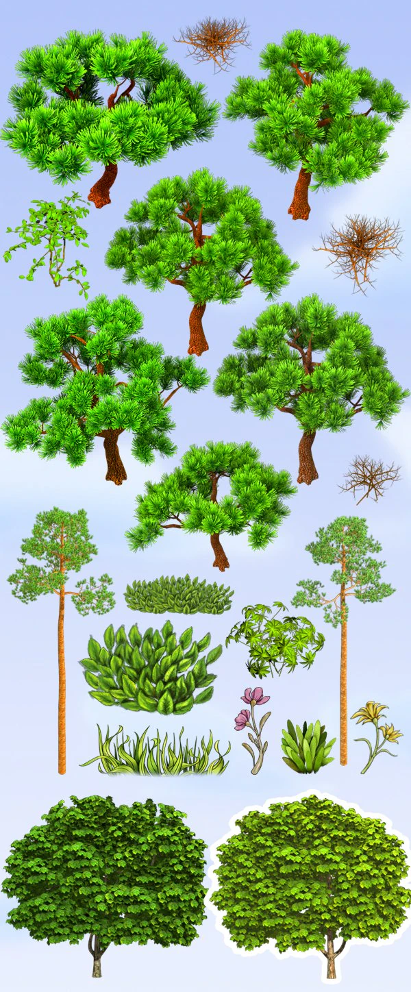 2d scroller map construction set CG Textures .c4d .max .obj .3ds .fbx .stl .blend