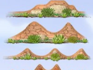 2d scroller map construction set CG Textures