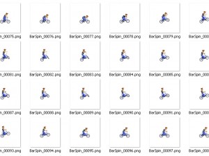 2d bmx rider character 3D मॉडल