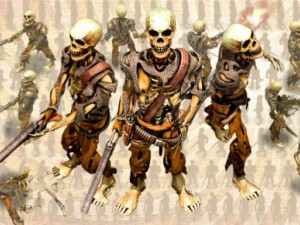 2d cowboy skeleton 3D Model