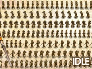 2d cowboy skeleton 3D Model