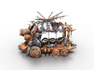 medieval tank Modèle 3D