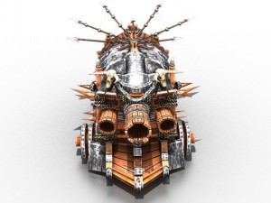 medieval tank Modèle 3D