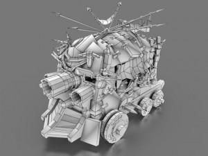 medieval tank Modèle 3D