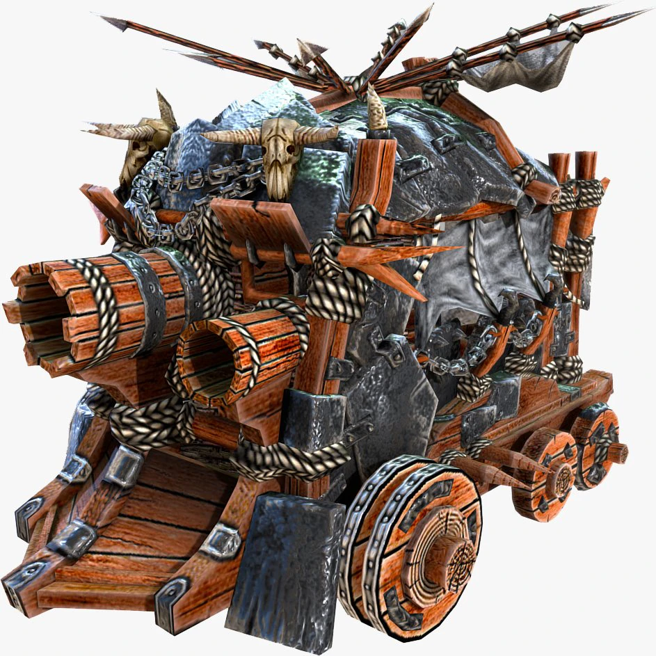 medieval tank 3D Model .c4d .max .obj .3ds .fbx .stl .blend 