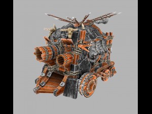 medieval tank Modèle 3D