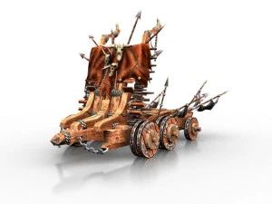 medieval mantlet 3D Model