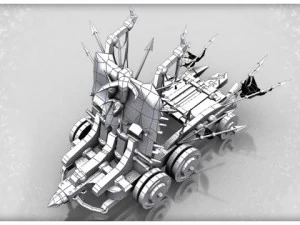 medieval mantlet 3D Model
