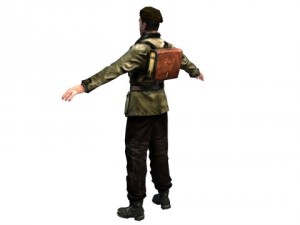 wwii partisan 3d character 3D मॉडल