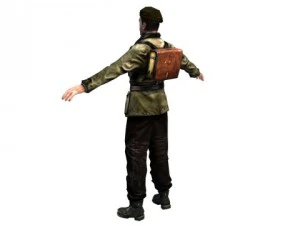 wwii partisan 3d character 3D Model