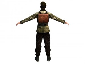 wwii partisan 3d character 3D मॉडल
