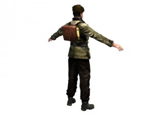 wwii partisan 3d character 3D मॉडल