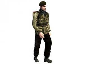 wwii partisan 3d character 3D Model