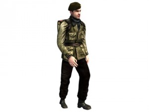 wwii partisan 3d character 3D मॉडल