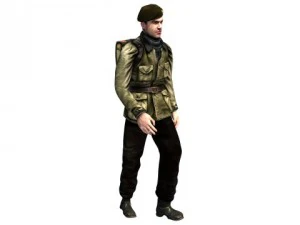 wwii partisan 3d character 3D Model