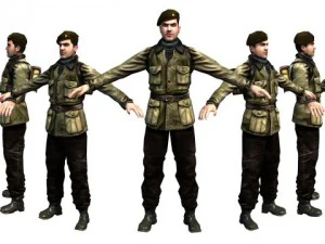 wwii partisan 3d character 3D Model