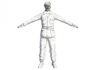 wwii partisan 3d character 3D मॉडल