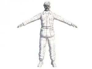wwii partisan 3d character 3D Model
