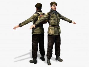 wwii partisan 3d character 3D Model