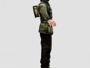 wwii partisan 3d character 3D Model