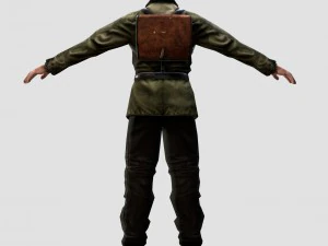 wwii partisan 3d character 3D Model