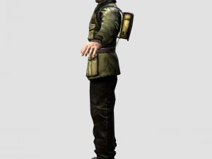 wwii partisan 3d character 3D Model