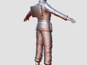 wwii partisan 3d character 3D Model