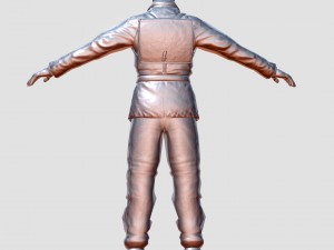 wwii partisan 3d character 3D मॉडल