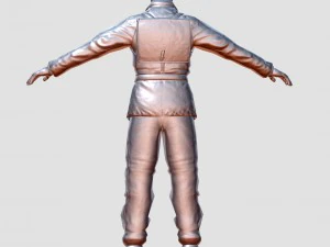 wwii partisan 3d character 3D Model