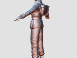 wwii partisan 3d character 3D मॉडल