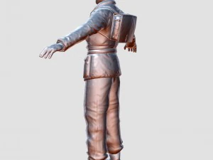 wwii partisan 3d character 3D Model