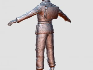 wwii partisan 3d character 3D Model